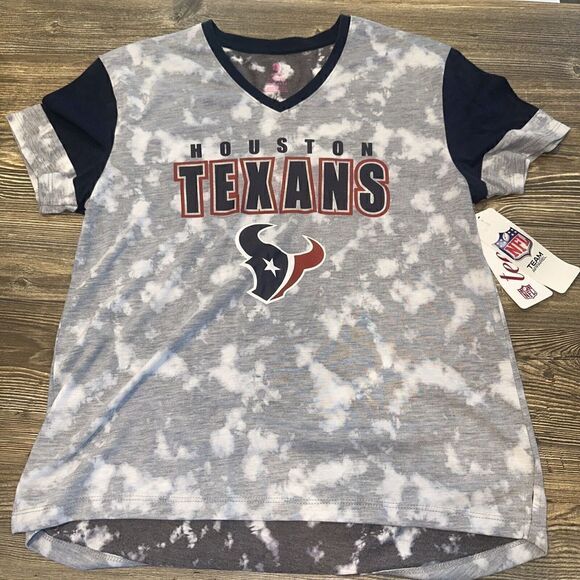 Houston Texans Other - Houston Texans Teens Juniors Large Short Sleeve Shirt. Gray. Authentic. $27.99.B